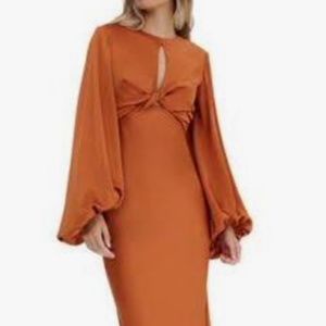 Significant Other Demi Cutout Long Sleeved Maxi Dress